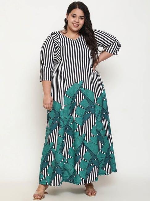 amydus multicolor striped maxi dress