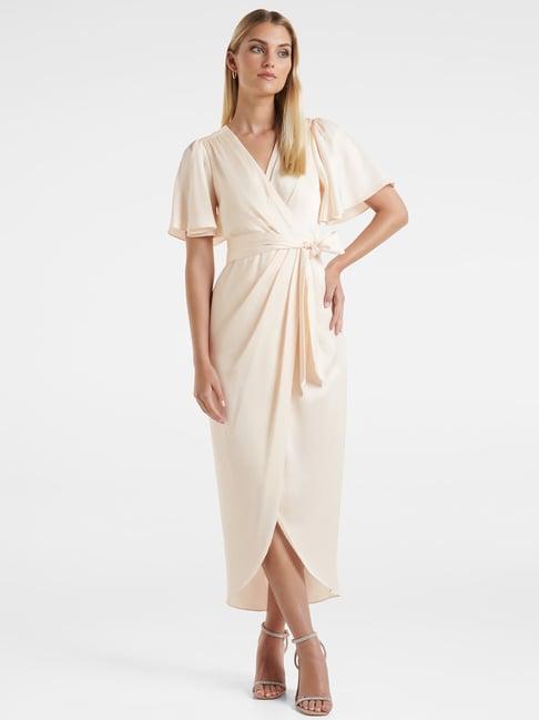 forever new off white wrap dress