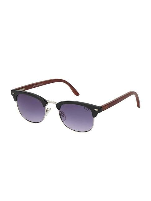 gio collection blue round uv protection unisex sunglasses