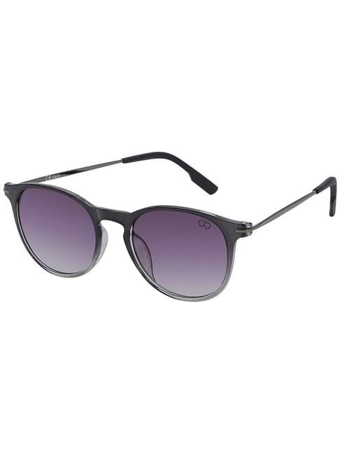 gio collection violet round uv protection unisex sunglasses