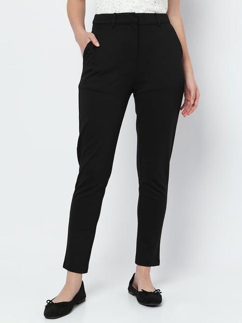 vero moda black skinny fit pants