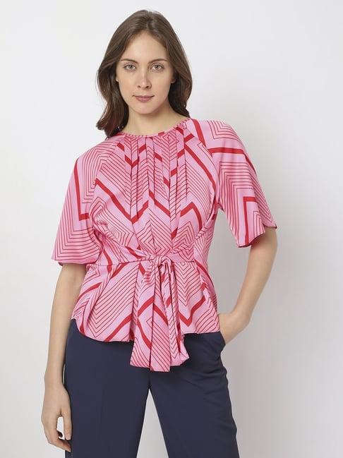 vero mode pink striped top