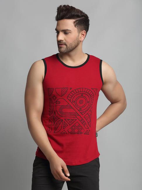 rigo maroon printed vest