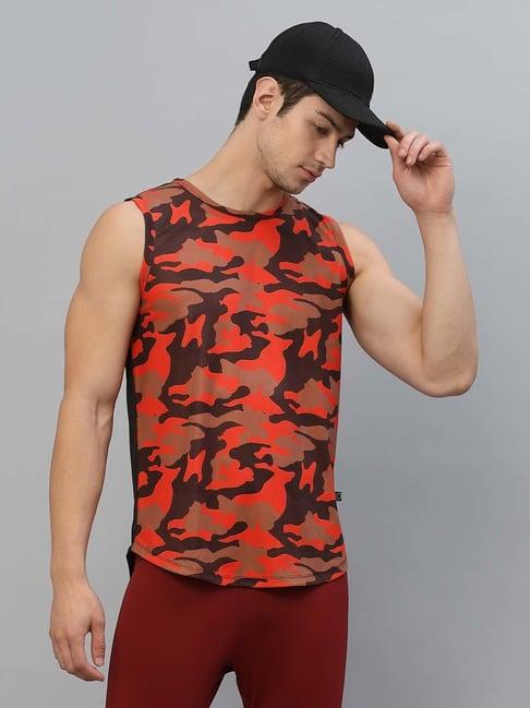 rigo orange printed vest