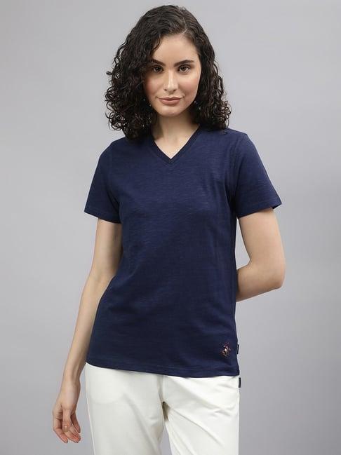 beverly hills polo club navy cotton tee