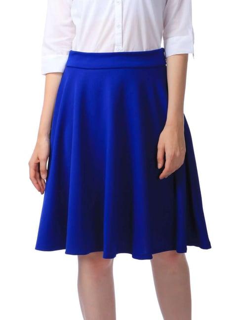 cation blue a-line skirt