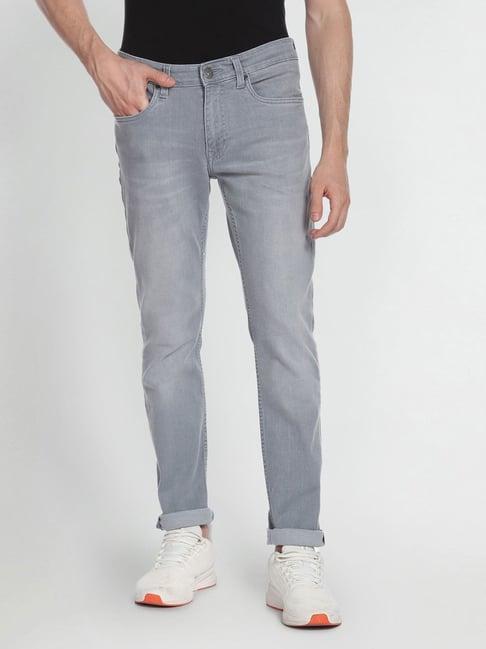 u.s. polo assn. grey cotton slim fit jeans