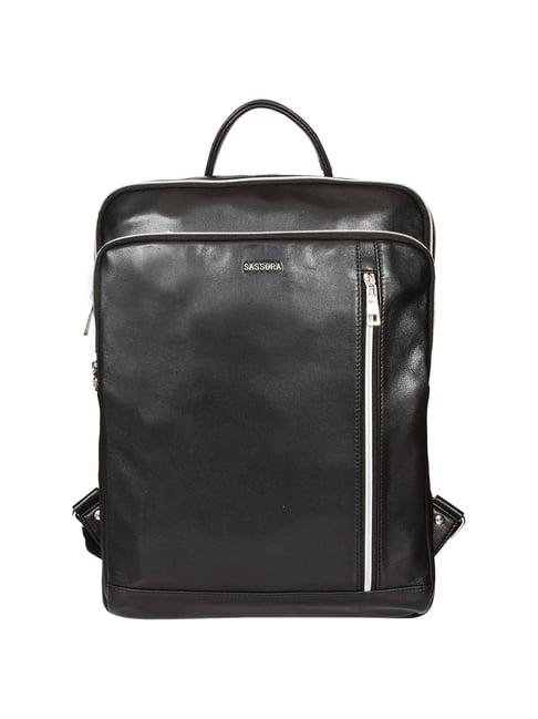 sassora 25 ltrs black large laptop backpack