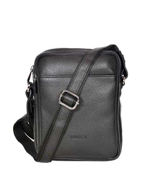 sassora black solid small sling handbag