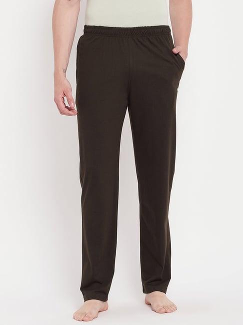 okane dark olive regular fit lounge pants