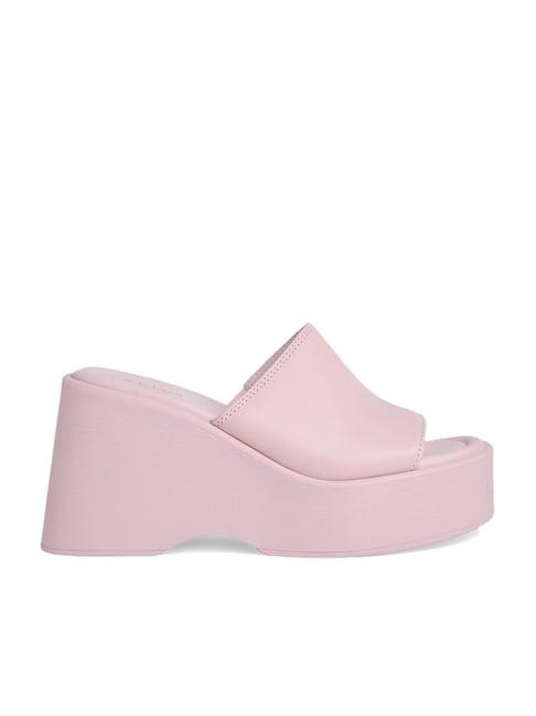 aldo women's pink casual wedges