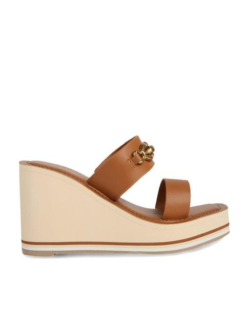 aldo women's brown casual wedges