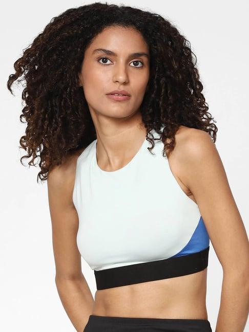 only white full coverage sports bra