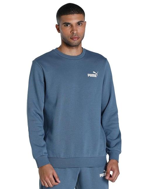 puma grey cotton regular fit sweatshirt