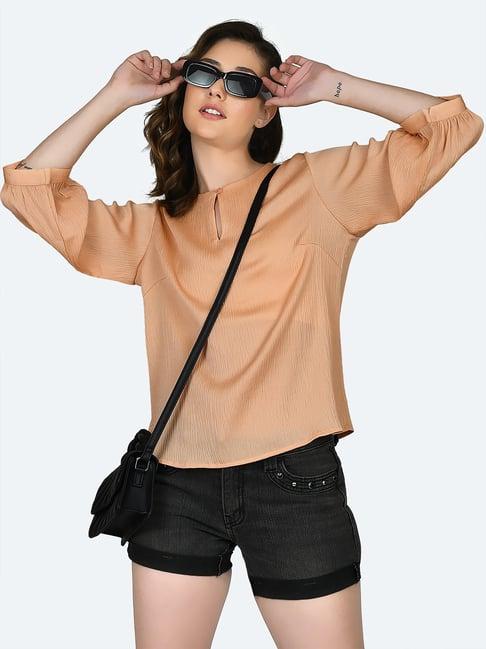 zink london peach regular fit top