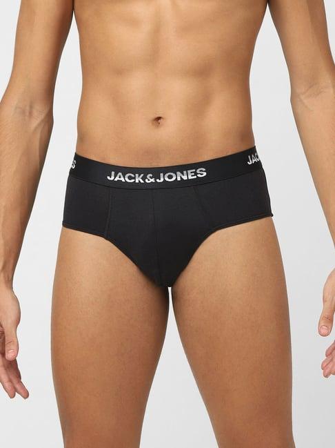 jack & jones black regular fit briefs