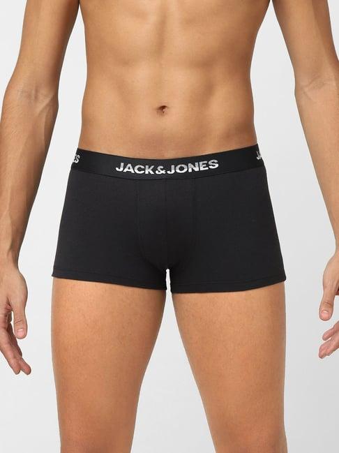 jack & jones black regular fit trunks