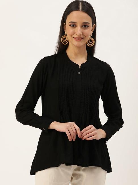 amukti black regular fit tunic