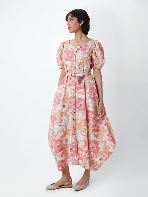 bombay paisley by westside multicolour floral print dress