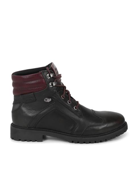 royal enfield men's marshall black derby boots