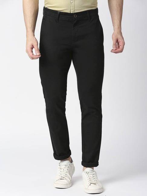 dragon hill black slim fit trousers