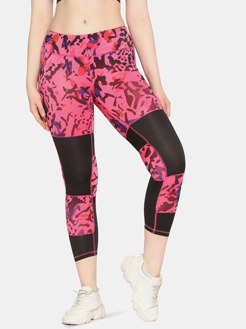 da intimo pink printed tights