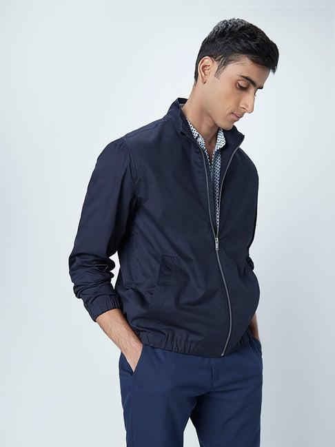 ascot by westside navy relaxed-fit jacket