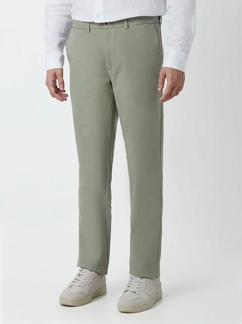 ascot by westside sage pure linen relaxed-fit  chinos