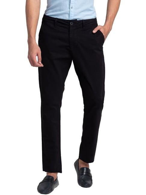 being human black slim fit chinos