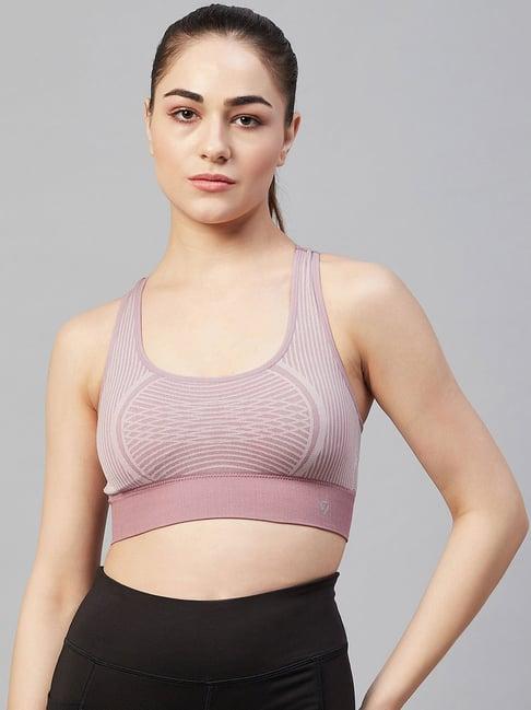 c9 airwear light pink printed sports bra