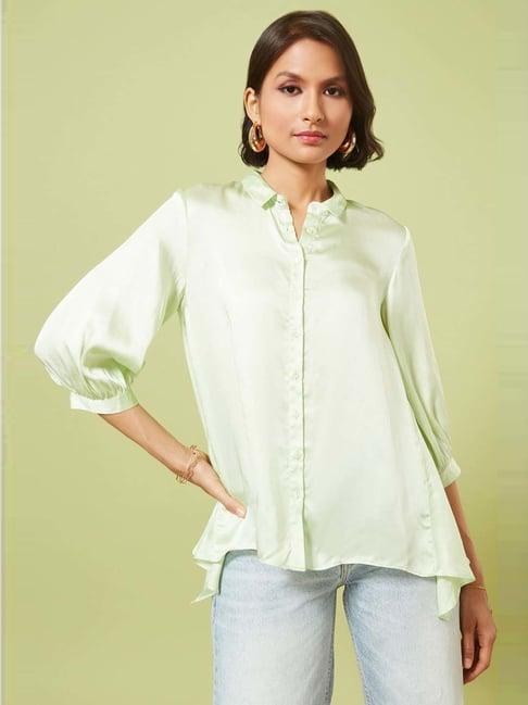 marigold lane green comfort fit shirt