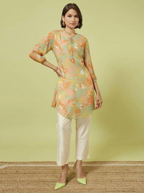 marigold lane multicolored printed tunic