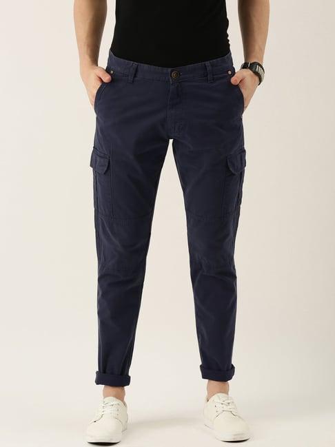 ivoc navy regular fit cargos