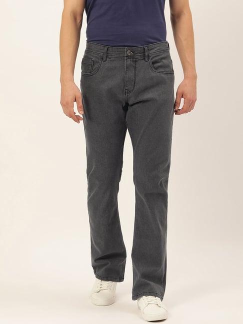 ivoc charcoal lightly washed boot cut jeans