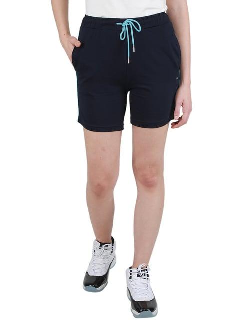 monte carlo blue regular fit mid rise shorts