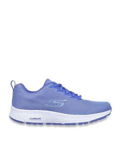 skechers women's go run consistent-glacier run blue running shoes