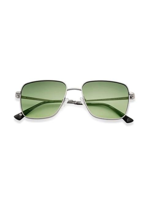 john jacobs 147672 green uv protected square sunglasses