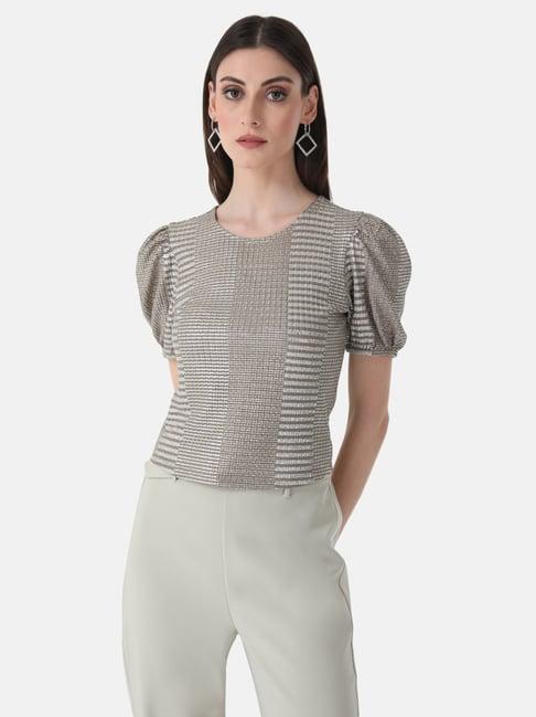 kazo boxy fit top with collar