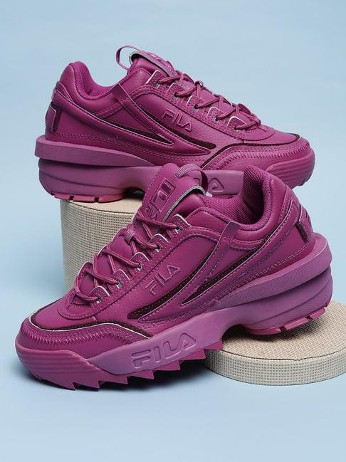 fila women's disruptor ii exp pink sneakers