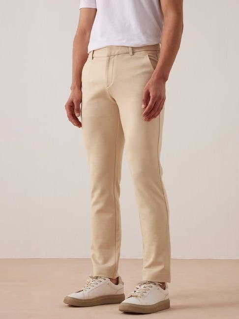 andamen beige regular fit chinos