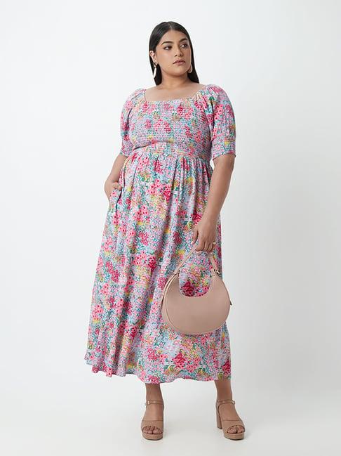 gia curves by westside multicolour printed dress