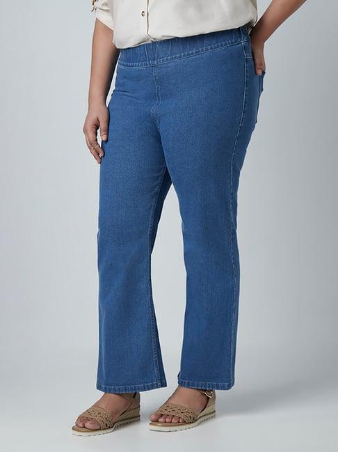 gia curves by westside blue bootcut jeans