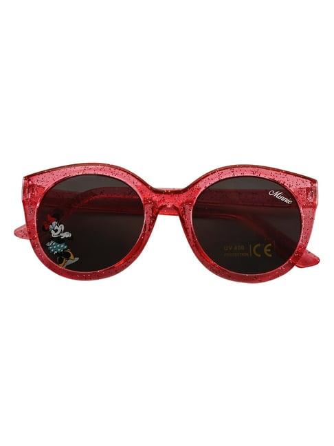 disney minnie brown oval uv protection sunglasses for girls