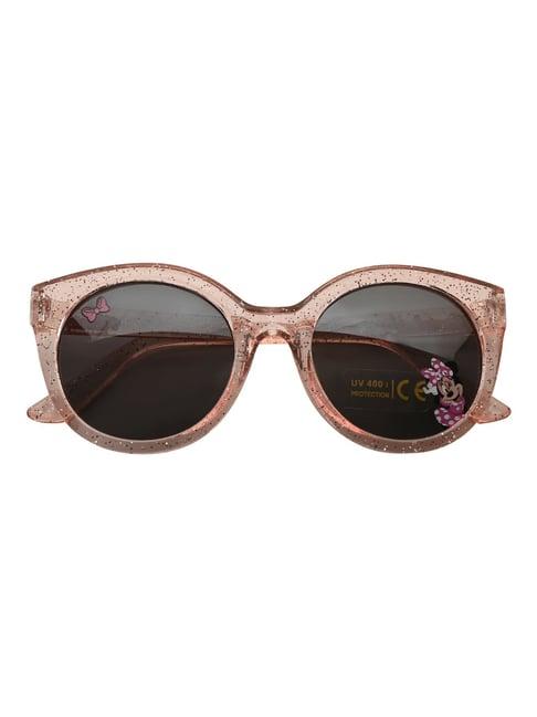 disney minnie brown oval uv protection sunglasses for girls