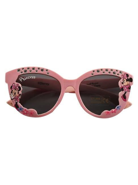 disney minnie brown oval uv protection sunglasses for girls