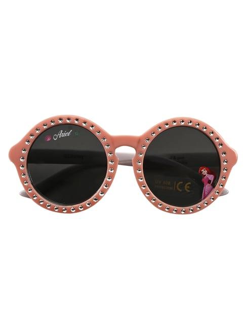 disney princess brown round uv protection sunglasses for girls