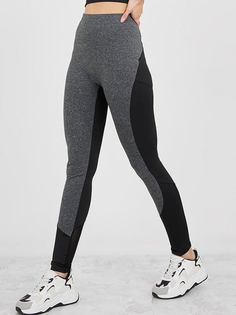 styli melange dual tone colorblock active leggings