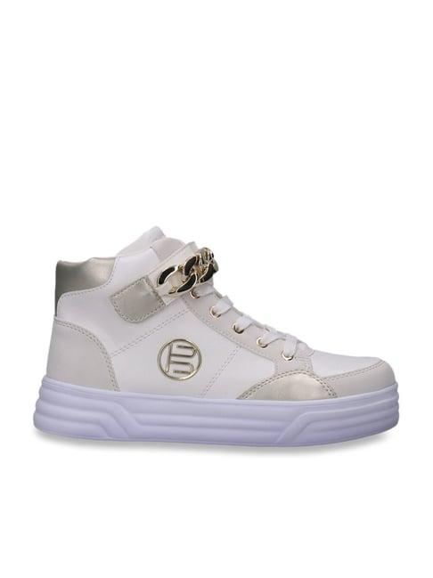 bagatt women's blu off white ankle high sneakers