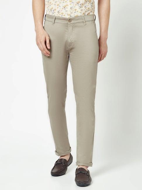 crimsoune club grey slim fit textured chinos