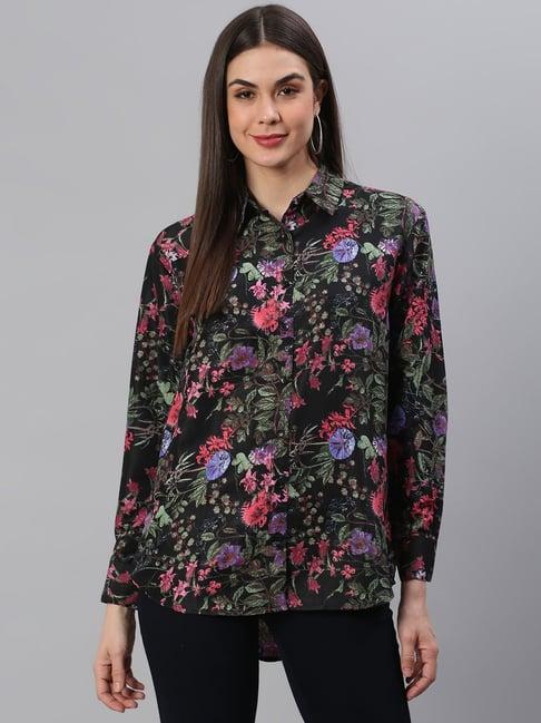 cation black printed shirt